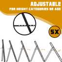 Adjustable Volleyball Net 7x4 Ft, Volleyball Training Equipment for Lacrosse, Baseball, Soccer, Tennis, Backyard Volleyball Rebounder Hitting Serving Passing Spike Practice