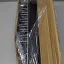 Anlanbor Small Dish Drying Rack,Compact Dish Rack for Kitchen Counter,Black Slim Small Dish Drainer with Adjustable Back Slots for Small Kitchens,RV, Dorm,Space Saving, 16.5"D x 6.5"W x 7.6"H