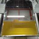 Victorian-Style Recessed Bathroom Medicine Cabinet, Wood Wall Cabinet with 16.5"x24" Curved Mirror, Bathroom Storage Cabinet, Black, Left-Swing Door