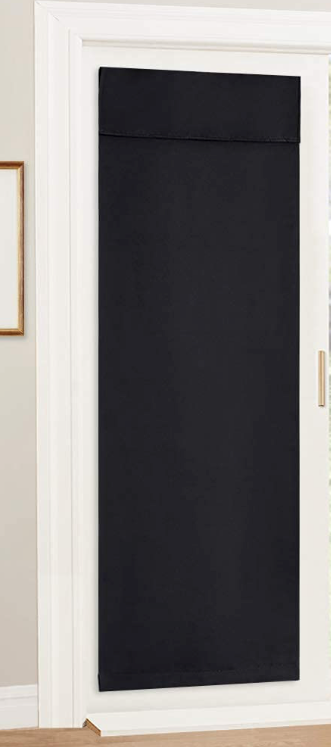 Blackout Door Curtains W 34" L 40" 1 Panel