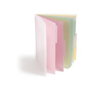 Smead Poly Project Organizer, 6 Tabs, 12 Pockets, Letter Size, Pastel (89208) (Pack of 1)