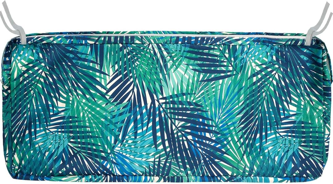 NettyPro Outdoor Bench/Swing Cushion Slip Cover 42 x 18 x 3 Inch, Water Resisitant UV Protection Patio Furniture Loveseat Cushion Cover with Zipper, Replacement Cover Only