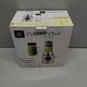 CULINARY CHEF Retro Smoothie Maker Blender with Mason Jar, Perfect for Shakes and Smoothies, 300-Watt, Cream