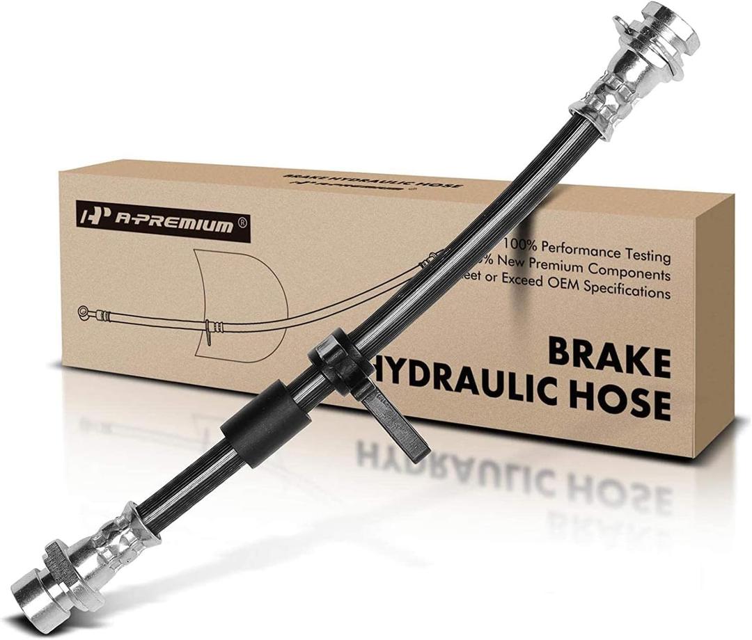 A-Premium Rear Driver Outer Brake Hydraulic Hose Compatible with Select Jeep Models - Cherokee 2014 2015 2016 2017 2018 2019 - Replace# 68175257AD, 68175257AC