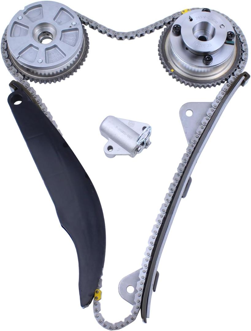 Timing Chain kit with CVVT Cam Gear for Hyundai Elantra 2.0 2017-20, Kona 2.0 2018-21, for Veloster 2.0 2019-21, Kia Forte 2.0 2017-24, Seltos 2.0 2021-24, Soul 2.0 2020-24