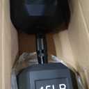 Rubber Encased Exercise & Fitness Hex Dumbbell, Hand Weights with Anti-Slip Metal Handle for Home Gym, Multiple Sizes, 45LB Single