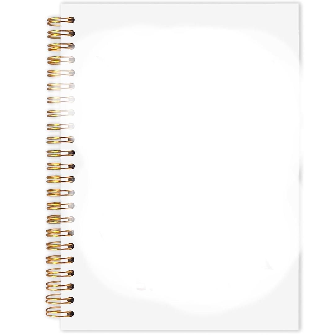 AQYIP Retro Sardine Ocean Spiral Notebook, Blue Beach Fish Journal, Coastal Beachy Journal, Gifts for Beach Ocean Lovers, Marine Biology Notebook for Note Taking, 5.5x8.3 Inch