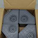 Anti Vibration Pads for Washing Machine - Double Heighten Washer and Dryer Pedestals High Hard Wearing Square Rubber Foot Pads, Noise Cancelling and Shock Support Protects Pedestals (3.14 Inch Double Heighten)