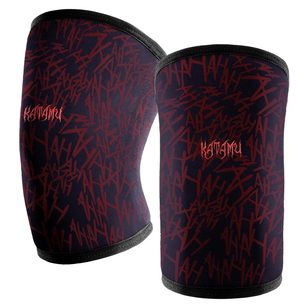 Katamu Premium Weightlifting, Powerlifting, Squats, Athletic and Fitness Knee Support Sleeve | Knee Sleeve for Men and Women | The Joker, Large