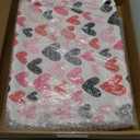 4 Pcs Valentine's Day Serving Tray 13 x 10 Inch Heart Reusable Serving Platter Melamine Dessert Plate Dish for Valentine's Day Party Decorations Supplies