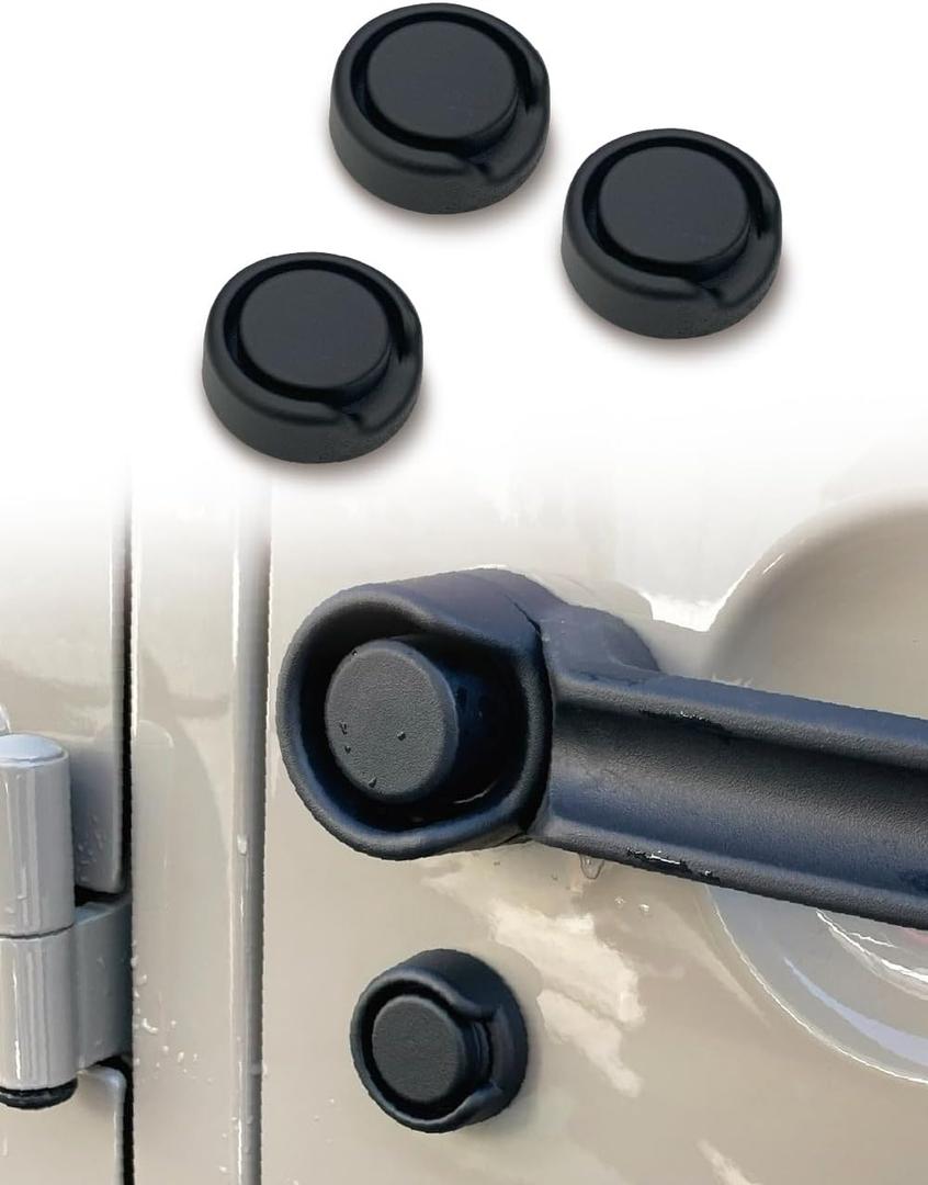 AZUTO Keyhole Covers for Jeep Wrangler JK 2007-2017 Door Key Hole Door Security Accessories