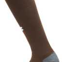 Under Armour Unisex Magnetico Over the Calf Socks, Color: (230) Gridiron Brown / Pitch Gray / White, L, 2 Pair