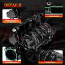 283102GGA0 Intake Manifold with Runner Control Motor Compatible with Hyundai Kia 2015-2019 Sonata 2018-2021 Tucson 2019-2020 Santa Fe 2018 Santa Fe Sport 2016-2020 Optima 2016-2020 Sorento L4 2.4L