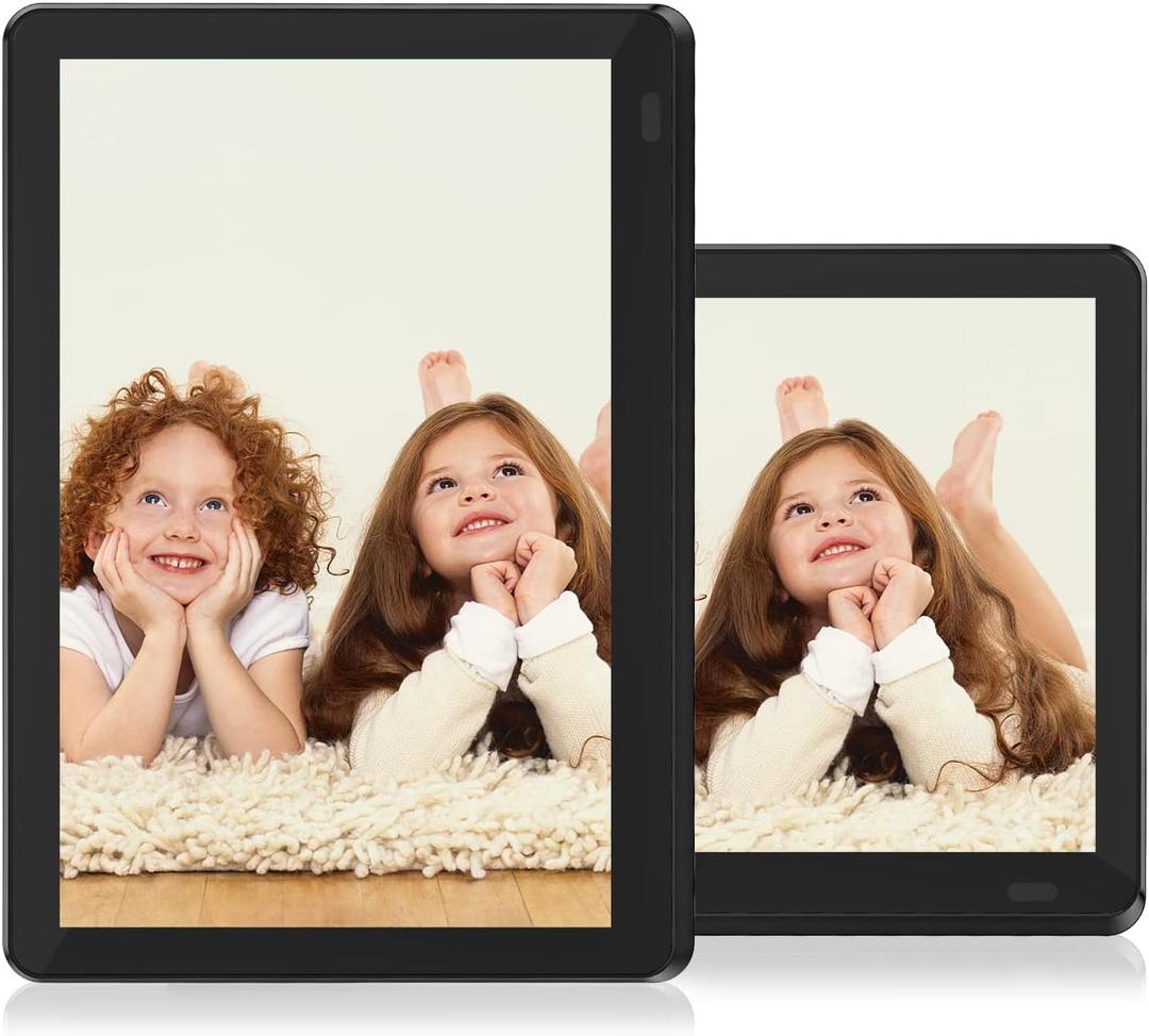 Atatat 10 inch Digital Photo Frame WiFi with 1280x800 IPS Touch Screen, Share Photos & Videos via APP, Email, Auto-Rotate, Wall-Mountable, Portrait and Landscape (Black)