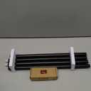 TONIAL Curtain Rod 32 to 58 Inch(2.6-4.8ft), Telescoping Splicing 3/4 Drapery Rods for Windows 20 to 53 Inch(1.7-4.4ft), Decorative Single Rod with Small Cap Finial, Black