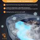 Cat Wet Food Automatic Feeder with Cooling, Semiconductor Refrigeration, with Timer, 5 Food Compartments for 330g Pet Food Each, Premium Meal Plates, Washable, for Cats (UBPET)