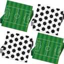 120pcs Soccer Napkins Soccer Party Decorations Soccer Ball Square Grass Sport Theme Disposable Paper Napkins Table Decor for Wold Cup Birthday Party Supplies