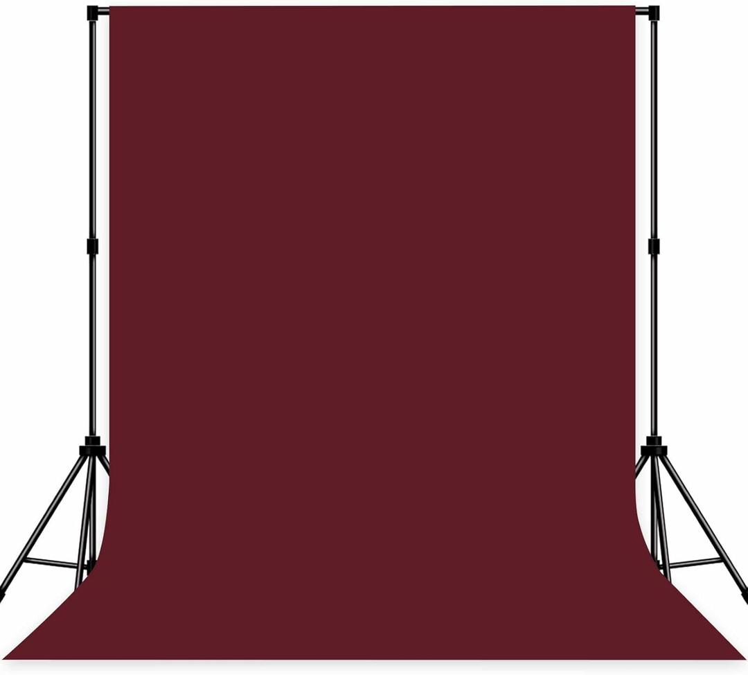 Photo Backdrop Wine Red Background Cloth Professional Photography 10x10ft Seamless Design to Eliminate Wrinkles Wedding Luxury Theme Decoration Art Exhibition Gallery Display