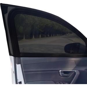 2PCS Car Window Shades, Car Window Covers, Car Sun Shade for Front Window Baby, Universal Breathable Mesh Window Cover Fits for SUV MPV Block UV Rays & Privacy Protection (Front Window)