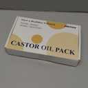 Castor Oil Pack Wrap, Comfort Fit, Cotton Flannel Pad, Reusable and Mess-Free (Castor Oil Not Included)
