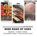 6" Natural Bamboo Skewers for BBQ，Appetiser，Fruit，Cocktail，Kabob，Chocolate Fountain，Grilling，Barbecue，Kitchen，Crafting and Party. Φ=4mm, More Size Choices 8"/10"/12"/14"/16"/17.5"/30"/36"(200 PCS)