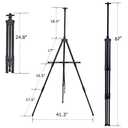 Foldable Portable Adjustable Metal Triangle Support Easel, Art Supplies, can be Used as a Blackboard/Poster Display