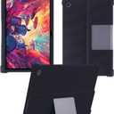 Case for Lenovo Tab Plus 11.5 Inch Android 14 Tablet 2024- Soft Silicone Shock Proof Lightweight Stand Rubber Shell Protective Cover,Kids Friendly Soft Silicone Adjustable Stand Cover,Black