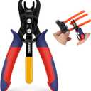 PLANEKO Air Line Pliers Push to Connect Fitting Disconnect Tool for 3/8" 1/2" Pneumatic Hose Quick Connect Fittings Removing Air Line Removal Tool Hose Release Pliers for 10mm 12mm Push Fit Connector