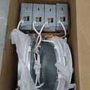 HALO 4 inch LED Recessed Ceiling Light 6-Pack Canless Dimmable with Selectable Lumens and Selectable Color Temperature 2700K-5000K Indoor Outdoor Wet Location Airtight Ultra Slim HLB4LSFS5-6PK