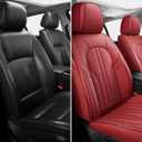 Car Seat Covers,Car Seat Protector Waterproof,Seat Covers Front Set, Car Seat Protectors,Automotive Seat Covers Fit for Most Cars Wine Red