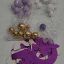 ASTARON 32 Pcs Ball Cake Topper Decorations Mini Balloons Cake Topper Sticks Foam Balls Cake Picks Cake Topper Balls Cake Decorations for Wedding Party Birthday Cake Decorating (Purple Gold) (Purplegold)