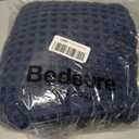 Bedsure Cooling Cotton Waffle Queen Size Blanket - Lightweight Breathable Summer Blanket of Rayon Derived from Bamboo for Hot Sleepers, Luxury Throws for Bed, Couch and Sofa, Navy, 90x90 Inches