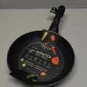 Brooklyn Steel Co. Milky Way Nonstick Aluminum Forged Silicone Handle Fry Pan - 8" - Black