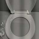 Ansffer Toilet Seat Round Soft Close16.5'', Toilet Lid Slow Close Quiet No Slam, Easy Installation & ReleaseSafe PP Material Easy Clean, Comfortable Ergonomic Design, 2 Years Support, White Plastic