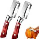 2 Pack Multi Functional Vegetable Peeler, Ultra-Sharp Stainless Steel Peelers with Wooden Handled, 2026 New kitchen peeler, for Fruit apples, Potato, Pineapple, Pumpkin, Carrot, Veggie Peeler
