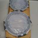 KOMUEE 24 Pieces Glass Food Storage Containers Set,Meal Prep Containers-Stackable Airtight Glass Storage Containers with lids,Freezer, Microwave, Oven Safe,Gray