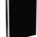 Eyrozill Cute 3 Ring Binder 1 Inch, Letter-Size PVC Cover (Black) | Water-proof, 2 Inner Pockets, Heavy Duty School Office Organizer, Recipe Binder