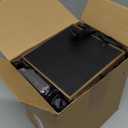 Kolldenn 50 Pcs Mini Metallic Paper Gift Bags with Handle 6 x 6 x 6'' Small Favor Bag with Thank You Tag for Birthday Wedding Bridal Shower Bridesmaid Holiday Party(Black and Gold)