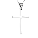 Cross Necklace Sterling Silver Simple Religious Crucifix Cross Pendant Necklace Jewelry Christmas Gifts for Women