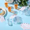 Roshtia 25 Set Graduation Party Favors for Guests 2026, Acrylic Shot Glasses with Thank You Cards and Organza Bags, High School & College Grad Celebration Party Souvenirs(Blue)