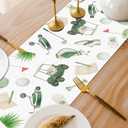Heyfary Golf Party Decorations Let's Partee Table Runner Sports Ball Birthday Party Decoration Home Kitchen Dining Room Table Decor (13" x 72")
