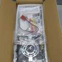 Modern LED Ceiling Lights for Bedroom 26" Dimmable Square Ceiling Lights for Living Room with Remote Control Black Bedroom Light Fixture for Kitchen,Bathroom,Balcony (Black 4 Rings)