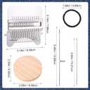 Small Loom Speedweve Type Weave Tool, Darning Loom Quickly Mini Knit Convenient Patch Darning Loom Kit for Mending Jeans Socks Clothes, Knitting Kit for Beginners (14 Hooks)