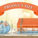 Whaline Fall Wooden Tiered Tray Decor Faux Decorative Stacked Books Bundle Wooden Pumpkin Decor Hello Fall Block Sign for Autumn Thanksgiving Farmhouse Rustic Kitchen Home Decoration