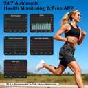 Smart Bracelet Fitness Trackers for Men Women, Smart Watch 24/7 Heart Rate Sleep Stress HRV Monitor, 170+ Sports Modes, 2 Bands, Free APP