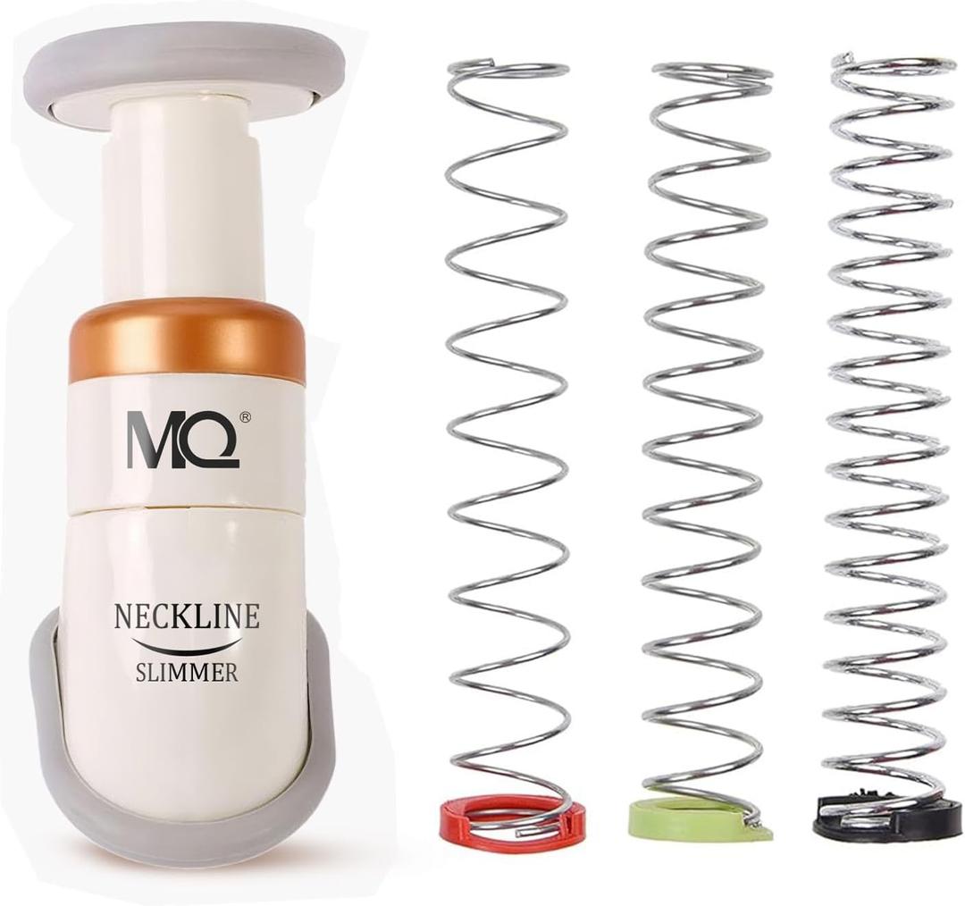 MQ Neckline Slimmer & Toning System, Portable Neck Exerciser Chin Massager to Reduce Double Chin