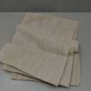Leetaltree Beige White Placemats Set of 4 - Heat Resistant Non-Slip Place mats for Dining Table, Washable Durable PVC Vinyl Woven Table MatsBeige White, 4