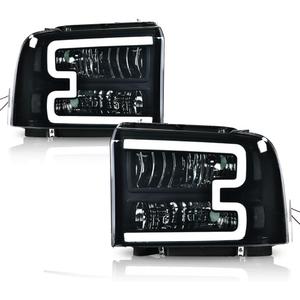 PIT66 LED Pair Headlights Fit 2005-2007 F250-F550, 05 Excursion