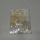 10-Piece Number Birthday Candles - Glitter Cake Toppers for Birthday & Wedding Parties (Champagne Gold)