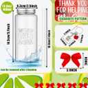 Skylety 12 Sets Teacher Appreciation Gifts in Bulk 13.5 oz Reusable Coffee Cups with Lid Straw Keychain Bows Thank You Teacher Gifts Back to School Party Favor Employee Office Supplies (Round)